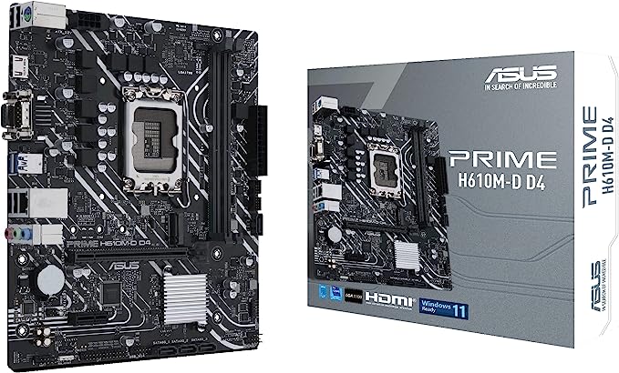 Asus Prime H610M-D D4 Intel® H610 (LGA 1700) mic-ATX Asus Prime H610M-D D4 Intel® H610 (LGA 1700) mic-ATX